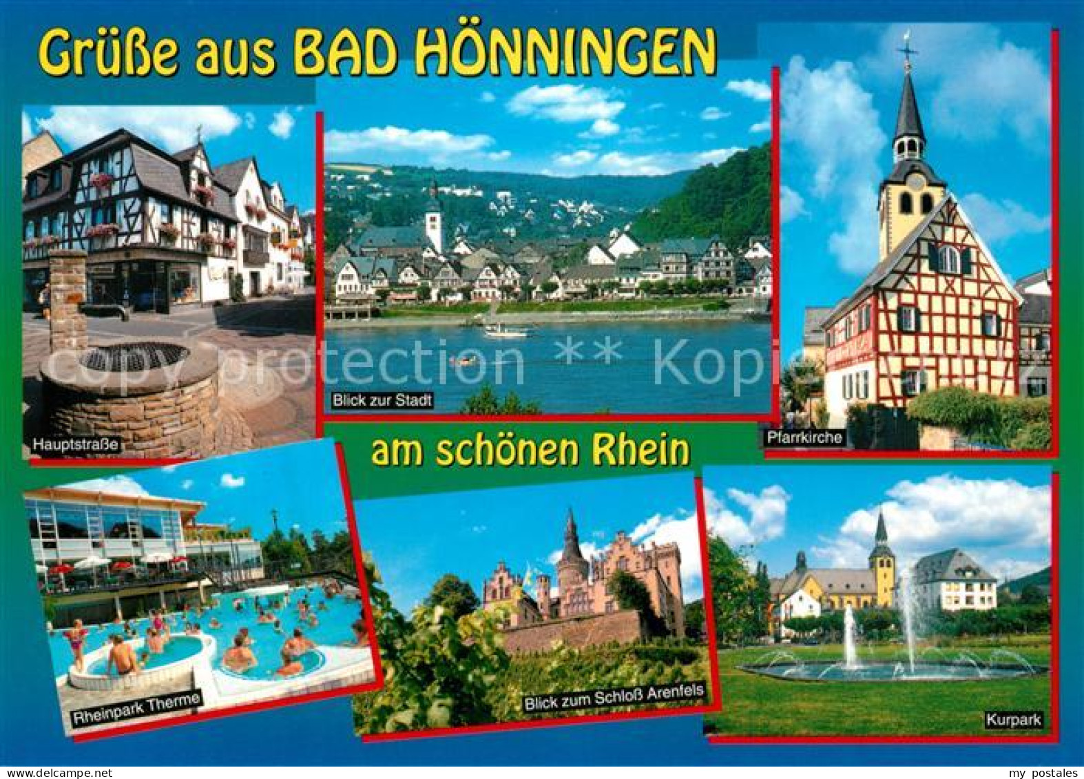 73239045 Bad Hoenningen Pfarrkirche Hauptstrasse Schloss Arenfels Bad Hoenningen - Bad Hoenningen
