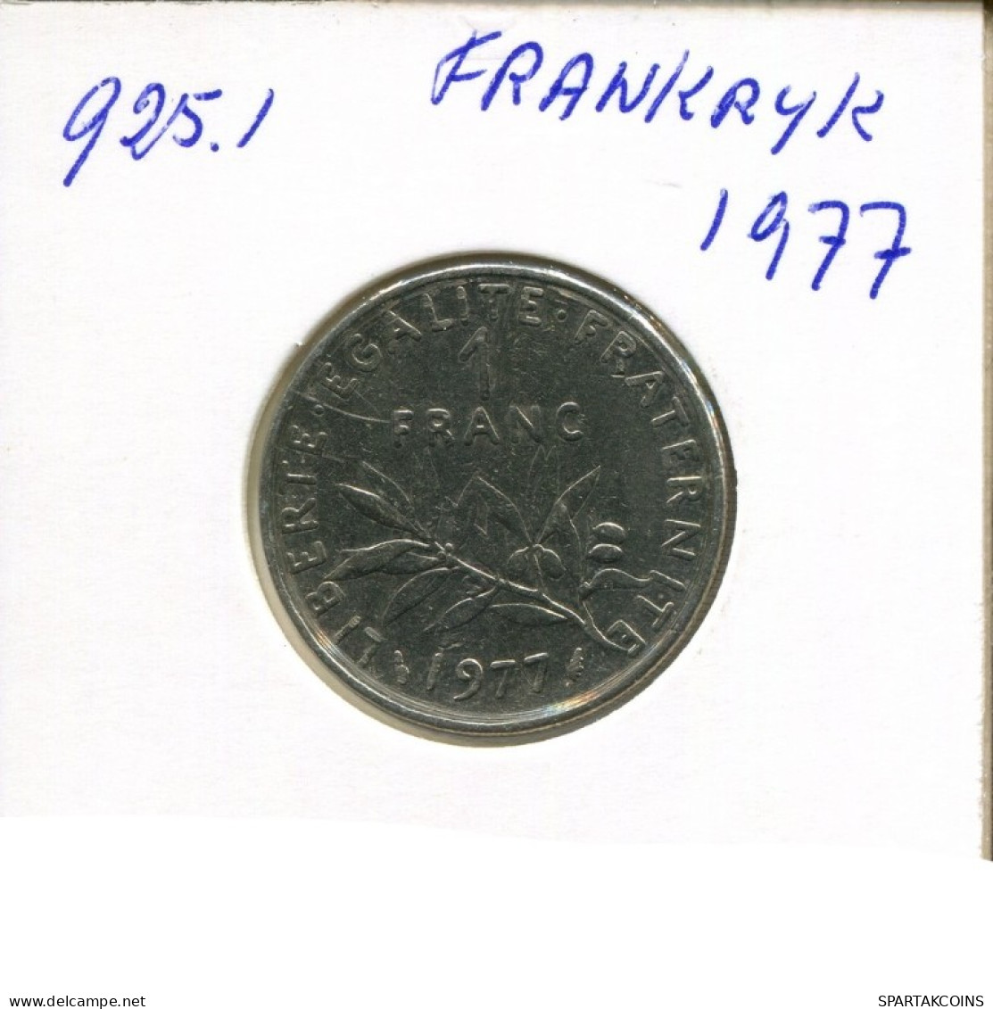 1 FRANC 1977 FRANCIA FRANCE Moneda #AN319.E.A - 1 Franc