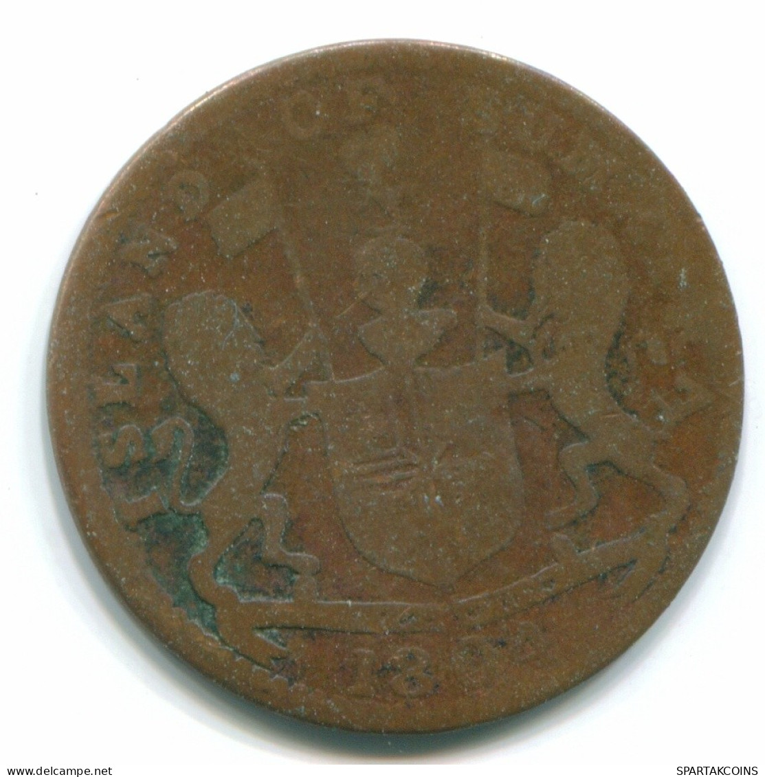 1 KEPING 1804 SUMATRA BRITISH EAST INDIES Copper Colonial Moneda #S11790.E.A - India