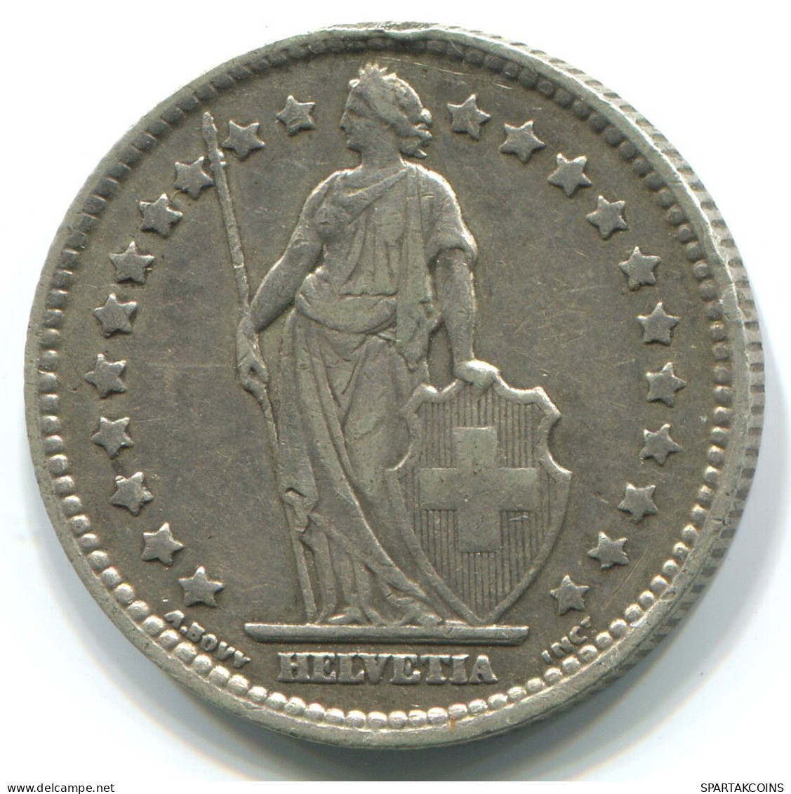 1 FRANC 1913 SCHWEIZ SWITZERLAND Münze #WW1124.D.A - Sonstige & Ohne Zuordnung