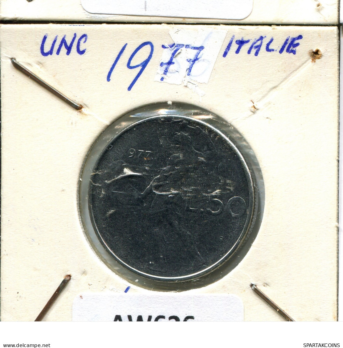 50 LIRE 1977 ITALIA ITALY Moneda #AW626.E.A - 50 Liras