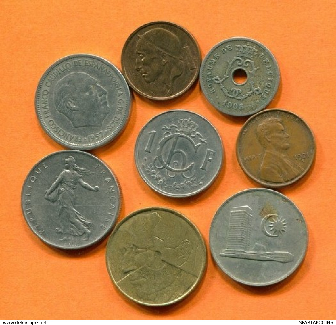 Collection MUNDO Moneda Lote Mixto Diferentes PAÍSES Y REGIONES #L10367.1.E.A - Other & Unclassified