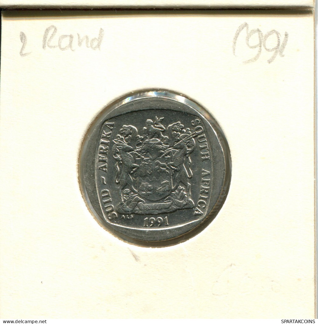 2 RAND 1991 SÜDAFRIKA SOUTH AFRICA Münze #AT163.D.A - Sud Africa