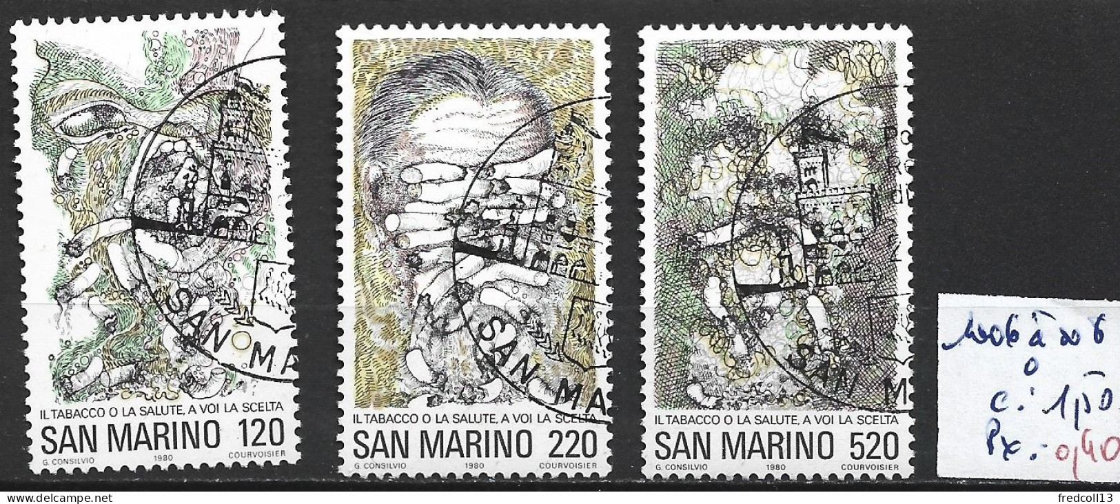 SAINT-MARIN 1006 à 08 Oblitérés Côte 1.50 € - Used Stamps