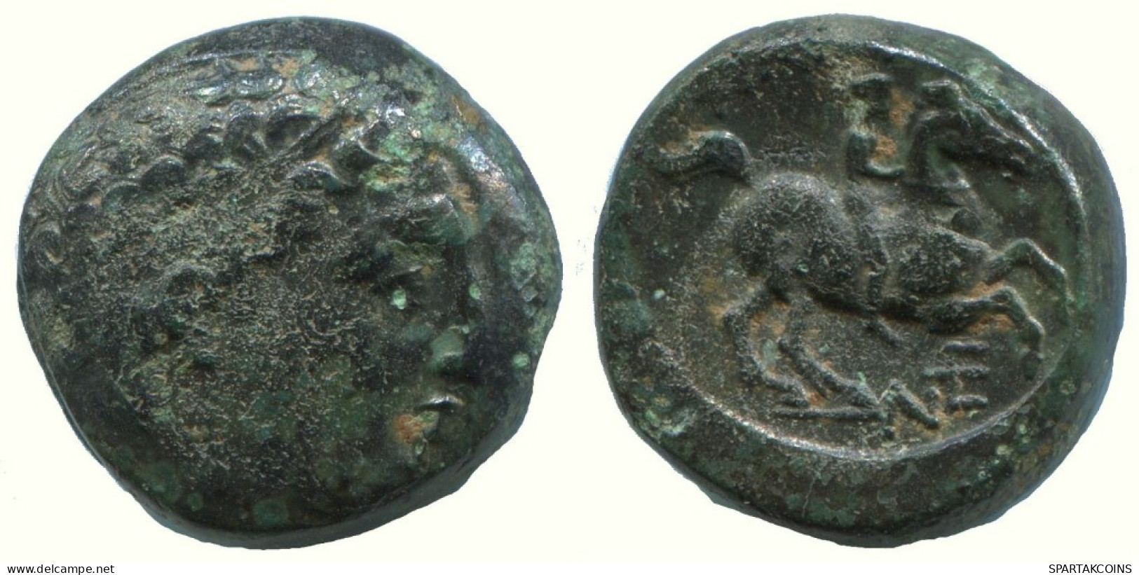 MACEDONIAN KINGDOM PHILIP II 359-336 BC APOLLO HORSEMAN 6.7g/17mm GRIECHISCHE Münze #AA012.58.D.A - Griechische Münzen