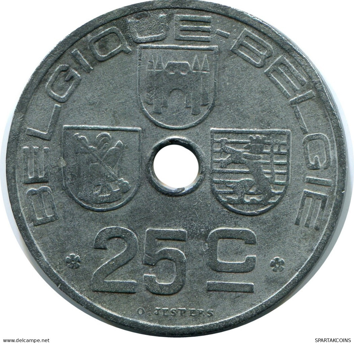 25 CENTIMES 1946 DUTCH Text BELGIEN BELGIUM Münze #BA419.D.A - 10 Cent & 25 Cent