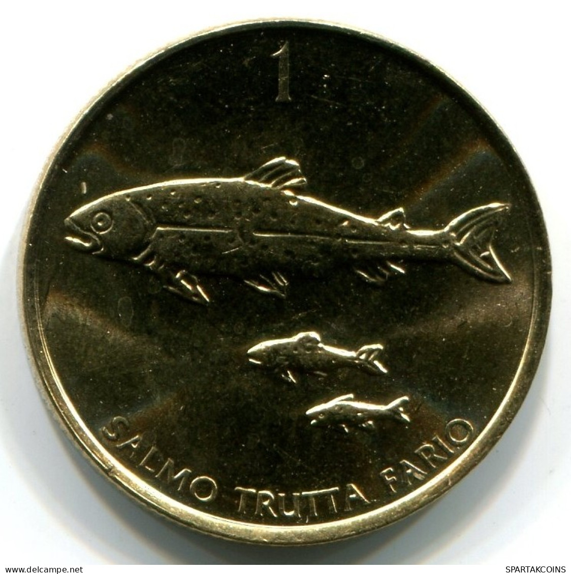 1 TOLAR 2001 SLOWENIEN SLOVENIA UNC Fish Münze #W11311.D.A - Slovénie