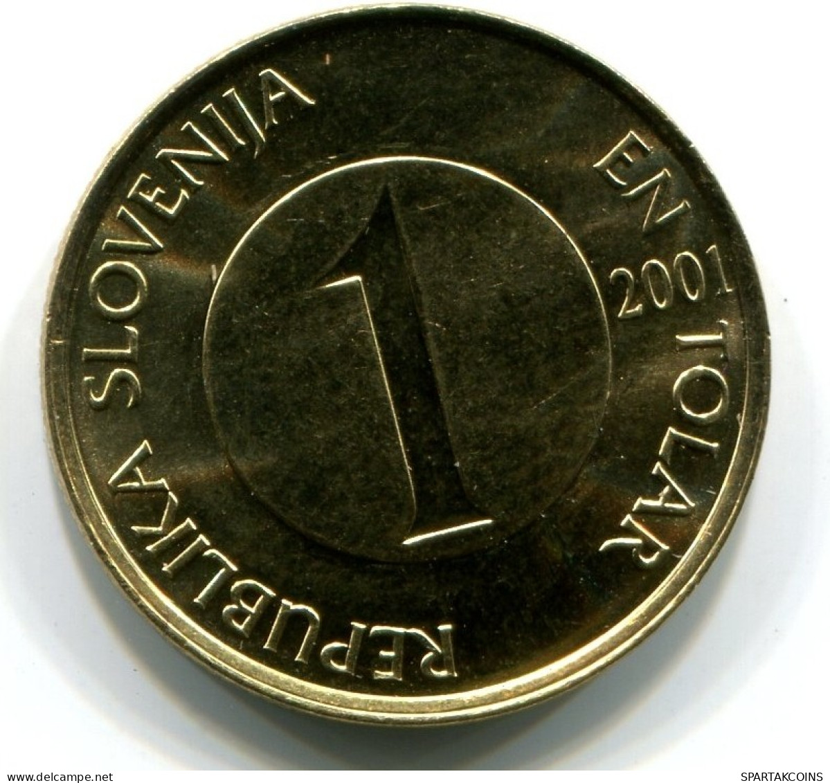 1 TOLAR 2001 SLOWENIEN SLOVENIA UNC Fish Münze #W11311.D.A - Eslovenia