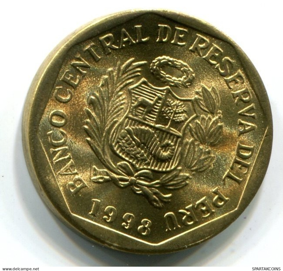 5 CENTIMOS 1998 PERU UNC Münze #W11439.D.A - Pérou