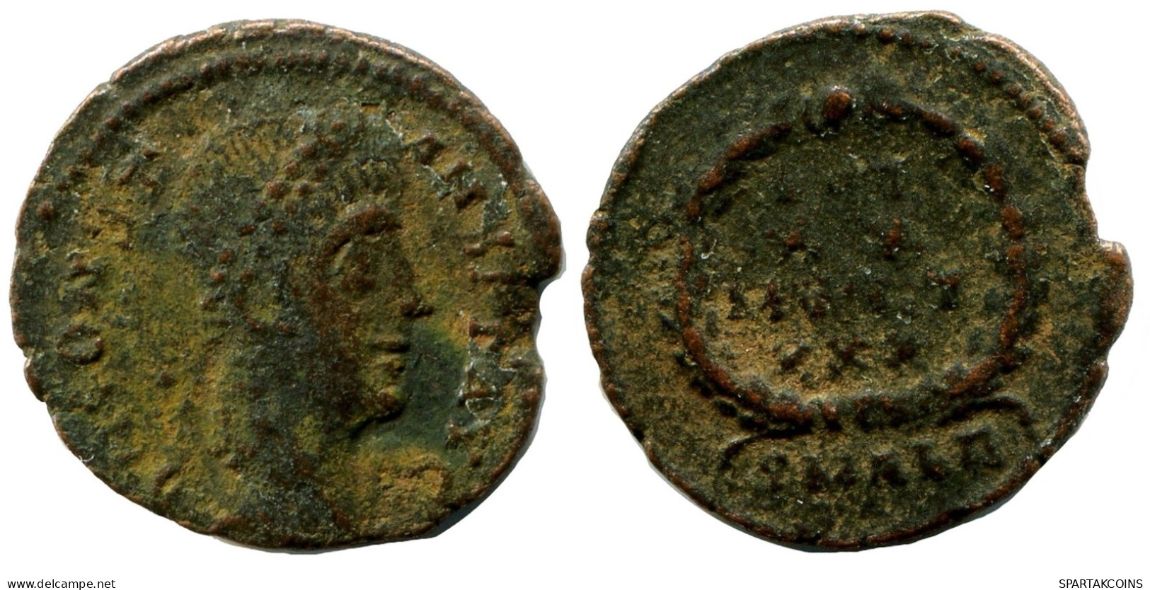 CONSTANS MINTED IN ALEKSANDRIA FOUND IN IHNASYAH HOARD EGYPT #ANC11478.14.E.A - The Christian Empire (307 AD To 363 AD)