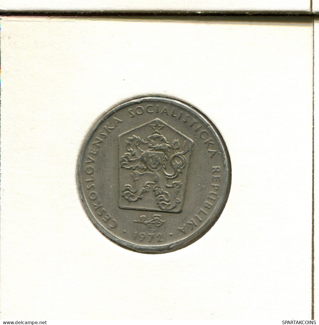 2 KORUN 1972 CHECOSLOVAQUIA CZECHOESLOVAQUIA SLOVAKIA Moneda #AS972.E.A - Checoslovaquia