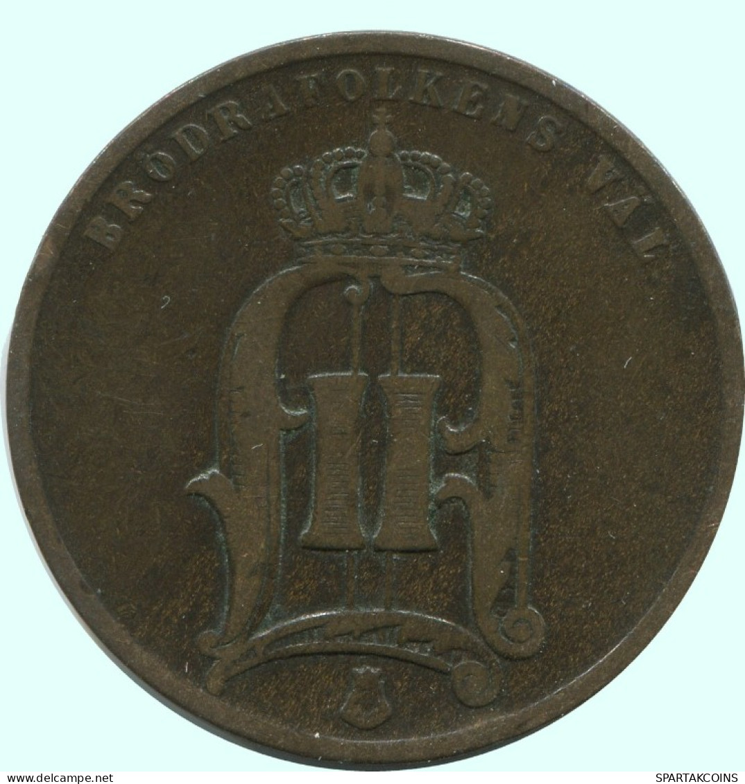 5 ORE 1876 SWEDEN Coin #AC582.2.U.A - Schweden