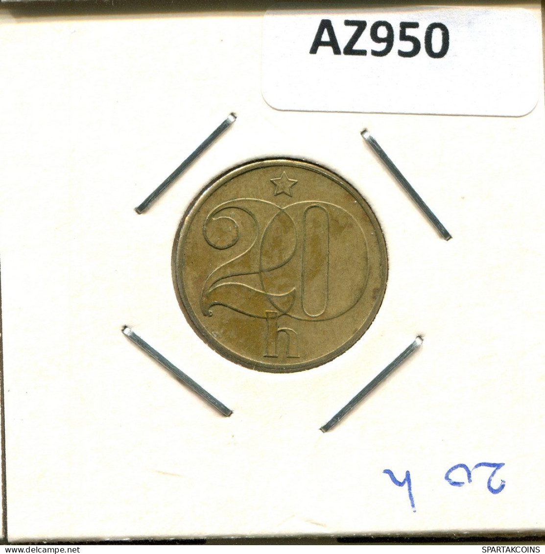 20 HALERU 1983 TSCHECHOSLOWAKEI CZECHOSLOWAKEI SLOVAKIA Münze #AZ950.D.A - Tsjechoslowakije