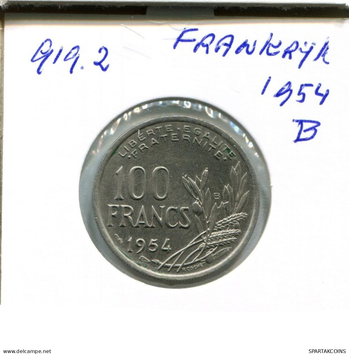 50 FRANCS 1954 B FRANCE French Coin #AN479.U.A - 50 Francs