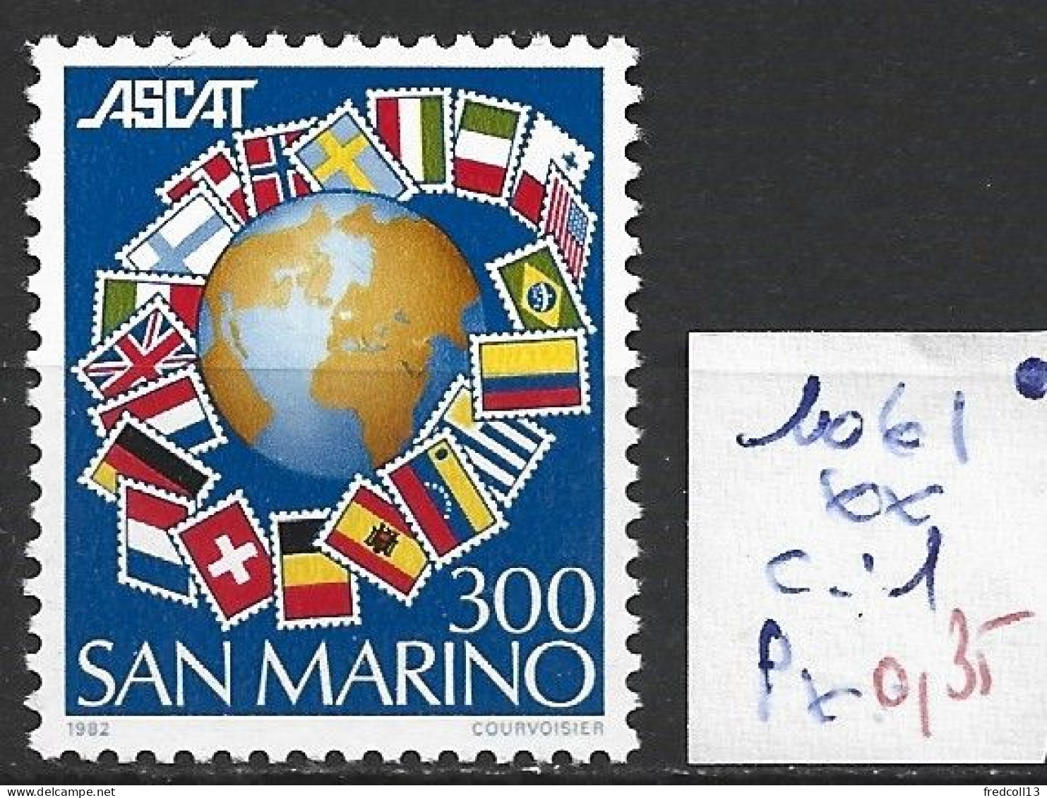 SAINT-MARIN 1061 ** Côte 1 € - Unused Stamps