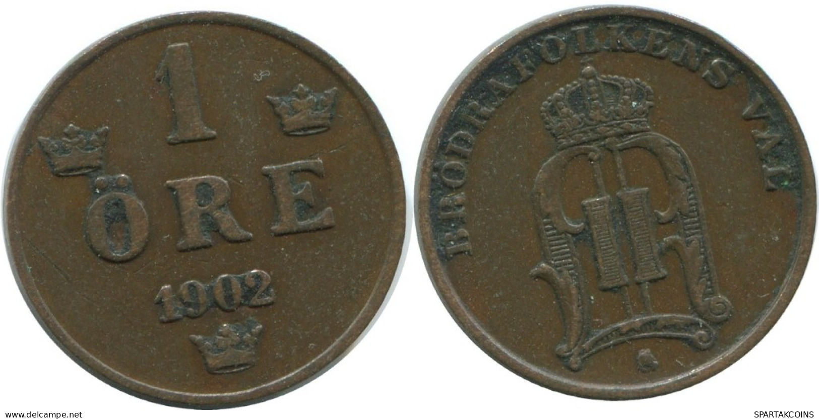 1 ORE 1902 SUECIA SWEDEN Moneda #AD368.2.E.A - Schweden