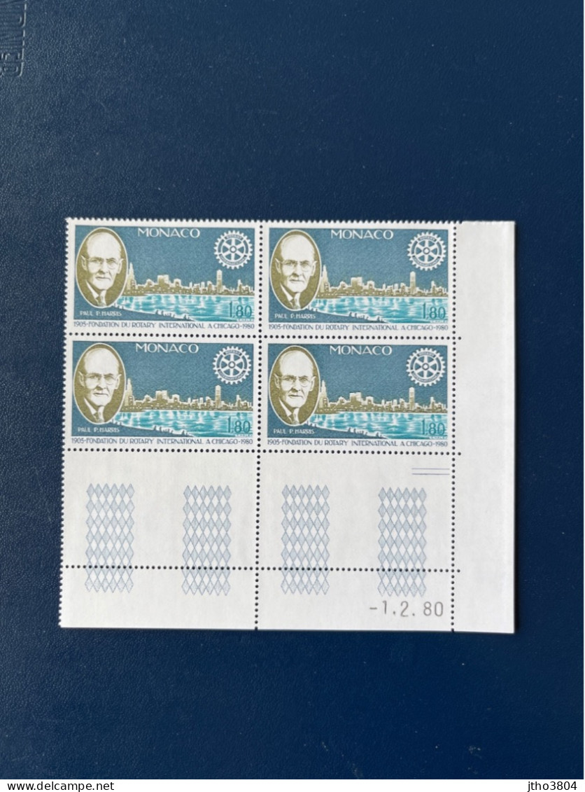 COINS DATES MONACO 1984 ETAT LUXE YT 1453 VENDU A LA FACIALE - Unused Stamps