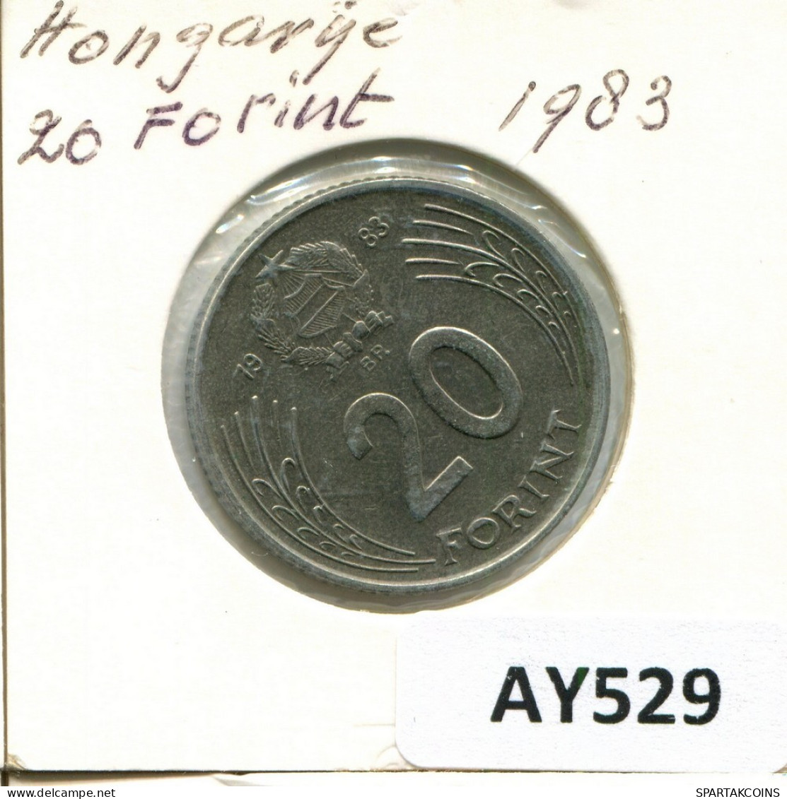 20 FORINT 1983 HUNGRÍA HUNGARY Moneda #AY529.E.A - Hungría