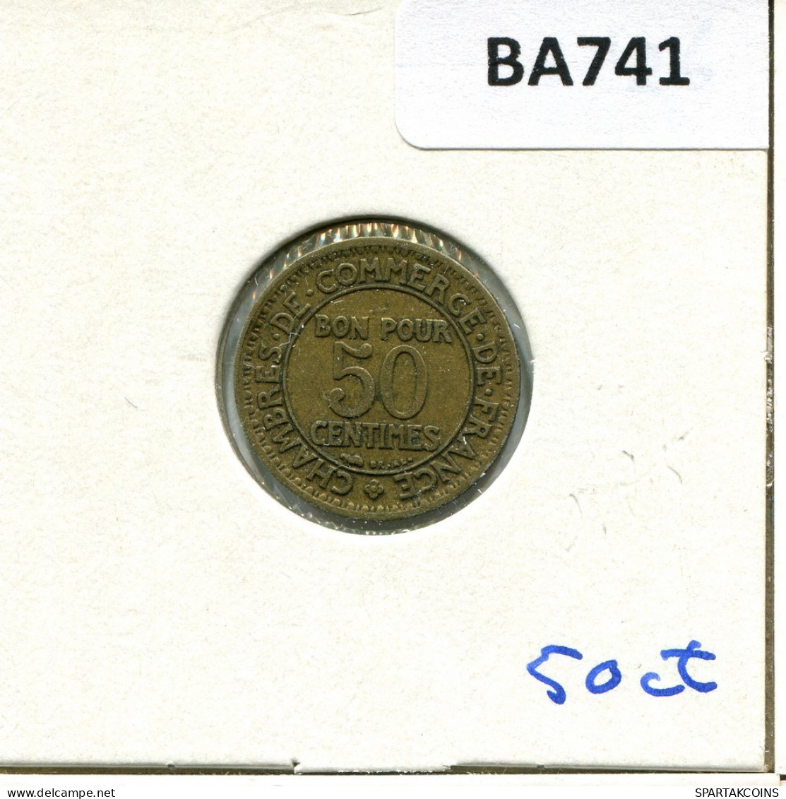 50 CENTIMES 1926 FRANKREICH FRANCE Französisch Münze #BA741.D.A - 50 Centimes