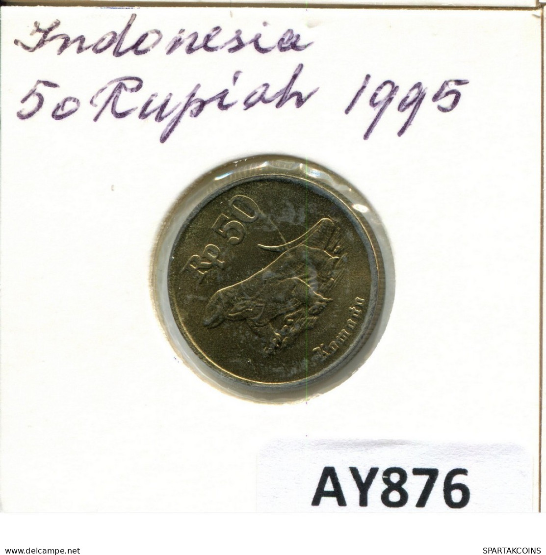 50 RUPIAH 1995 INDONESISCH INDONESIA Münze #AY876.D.A - Indonesien