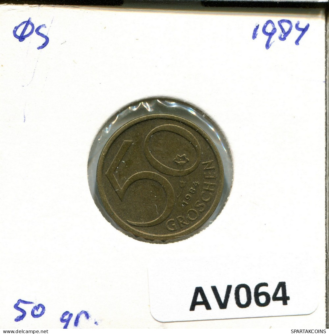50 GROSCHEN 1984 AUSTRIA Moneda #AV064.E.A - Austria