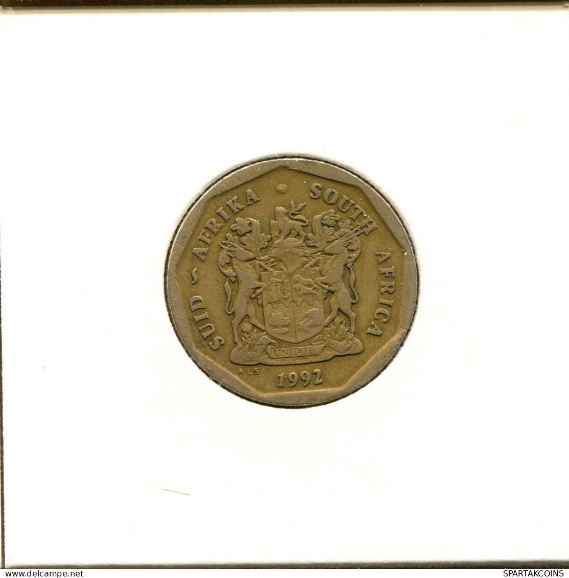 50 CENTS 1992 SUDAFRICA SOUTH AFRICA Moneda #AT150.E.A - Afrique Du Sud