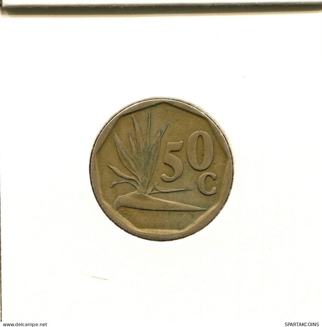 50 CENTS 1992 SUDAFRICA SOUTH AFRICA Moneda #AT150.E.A - Afrique Du Sud