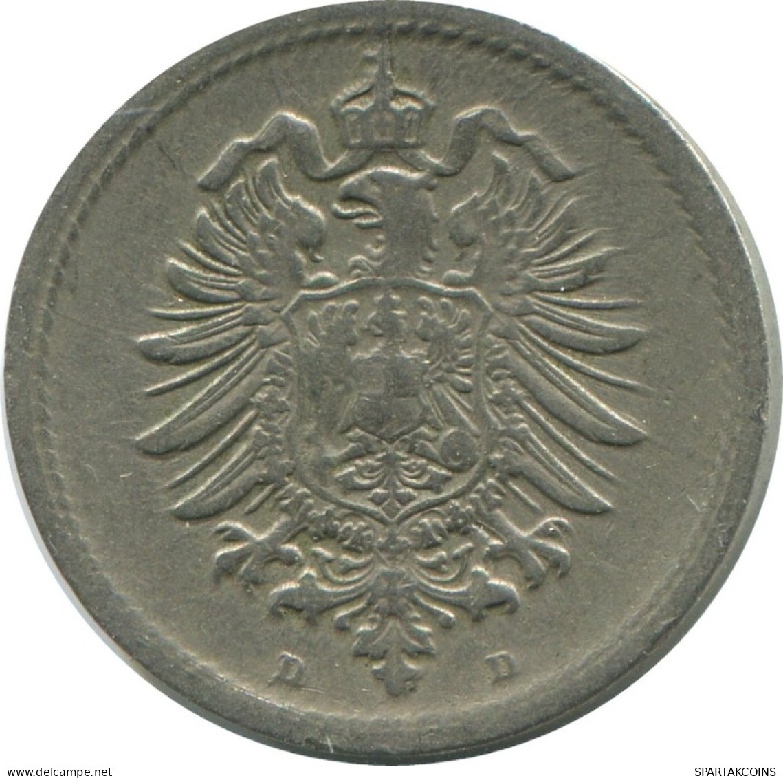 5 PFENNIG 1876 D GERMANY Coin #AD540.9.U.A - 5 Pfennig