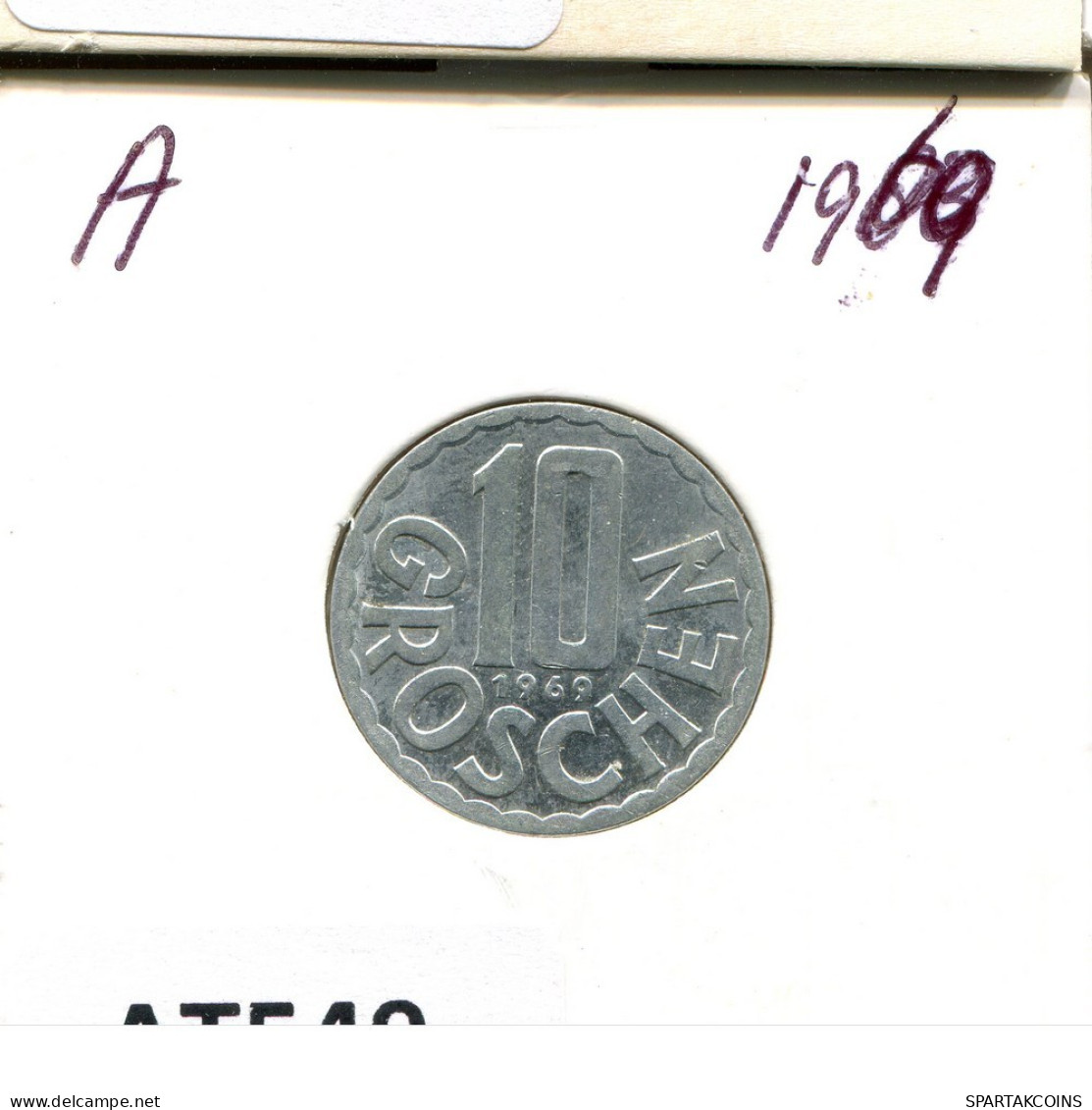 10 GROSCHEN 1969 ÖSTERREICH AUSTRIA Münze #AT549.D.A - Autriche