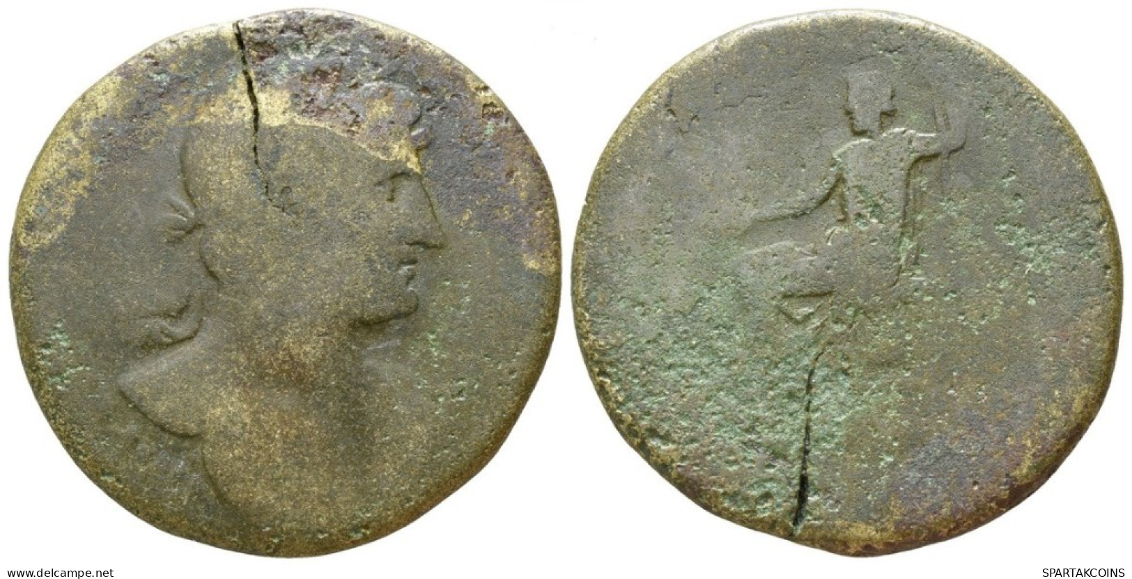 HADRIAN SESTERTIUS CAESAR 23.36g/33mm Roman Moneda #ANT1021.19.E.A - La Dinastía Antonina (96 / 192)