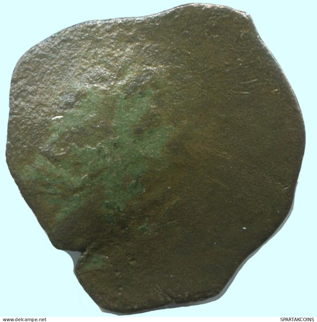 Authentique Original Antique BYZANTIN EMPIRE Trachy Pièce 1g/20mm #AG636.4.F.A - Byzantinische Münzen