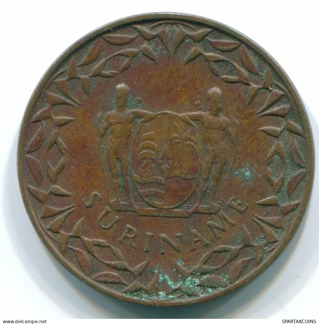 1 CENT 1970 SURINAME Netherlands Bronze Cock Colonial Coin #S10998.U.A - Surinam 1975 - ...