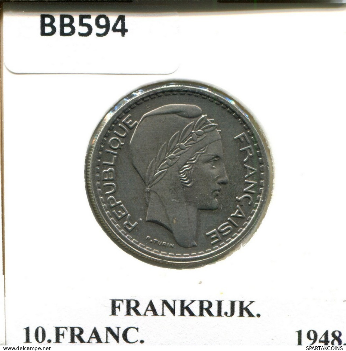 10 FRANCS 1948 FRANCIA FRANCE Moneda #BB594.E.A - 10 Francs