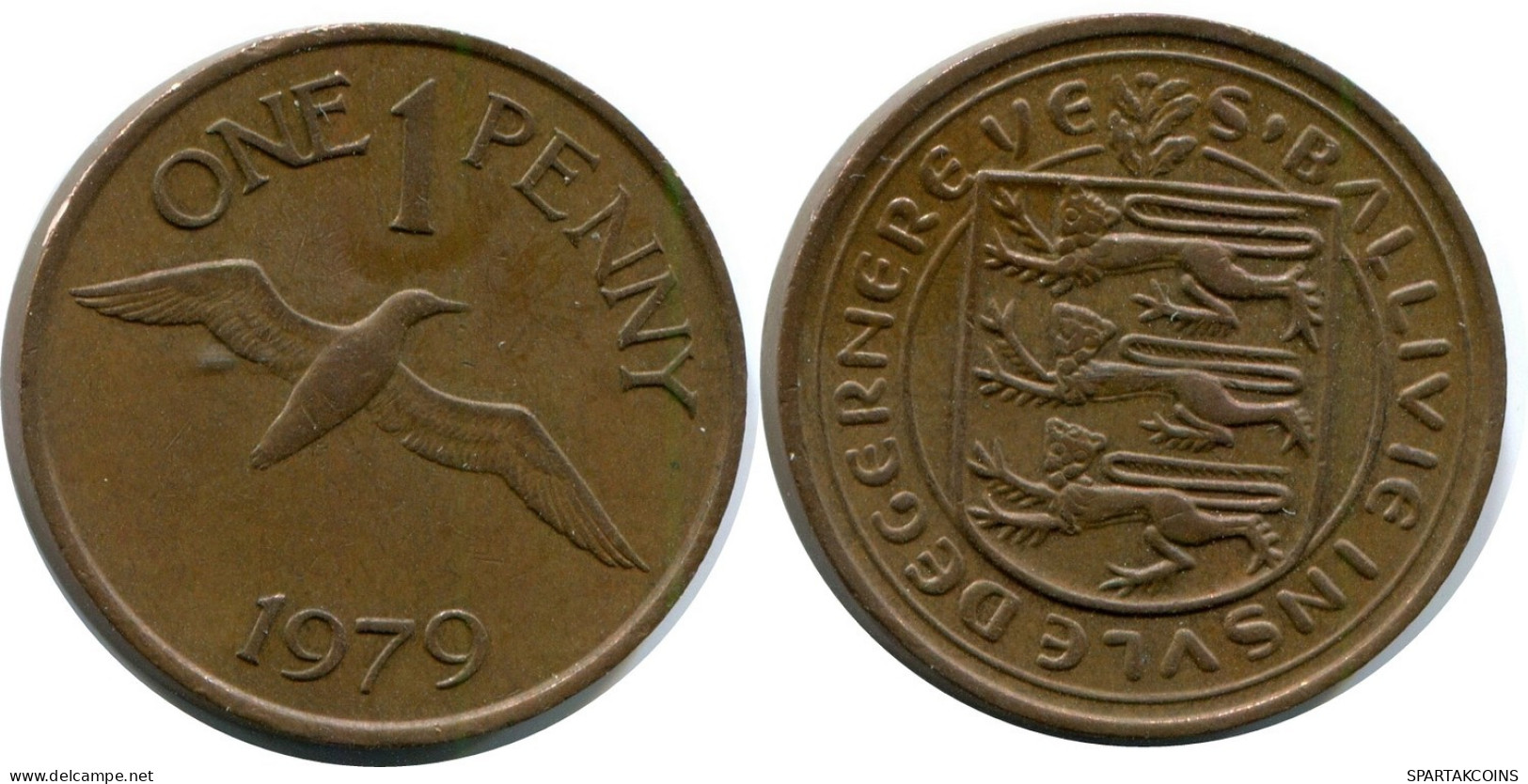 1 PENNY 1979 GUERNSEY Moneda #AX905.E.A - Guernesey