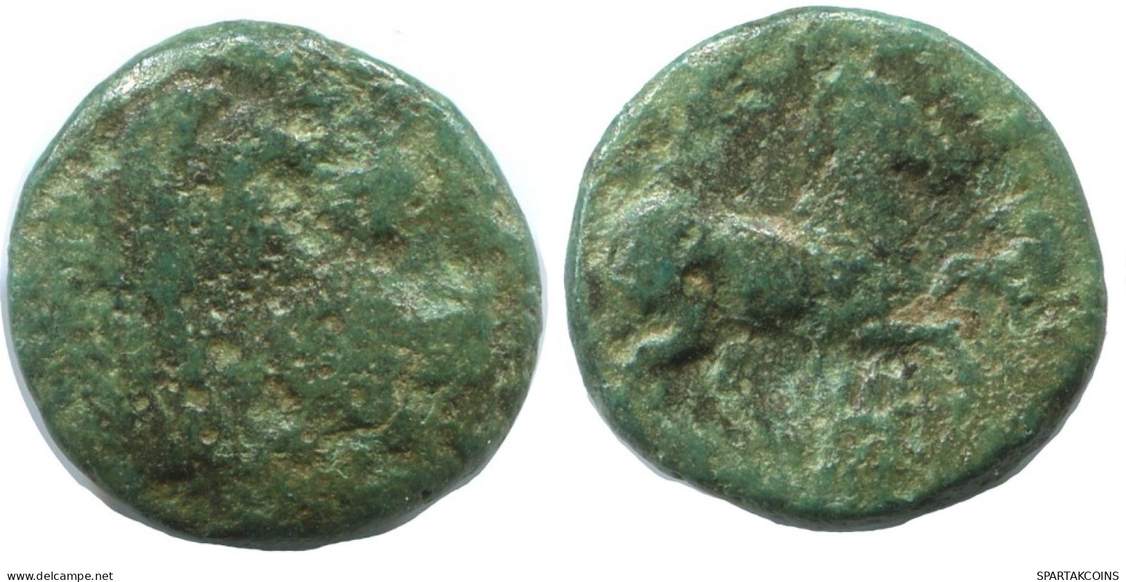 HORSE Authentique ORIGINAL GREC ANCIEN Pièce 2.9g/14mm #AG202.12.F.A - Griechische Münzen
