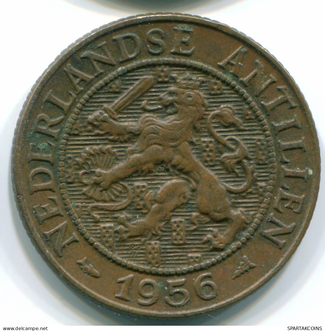 2 1/2 CENT 1956 CURACAO NIEDERLANDE Bronze Koloniale Münze #S10186.D.A - Curaçao