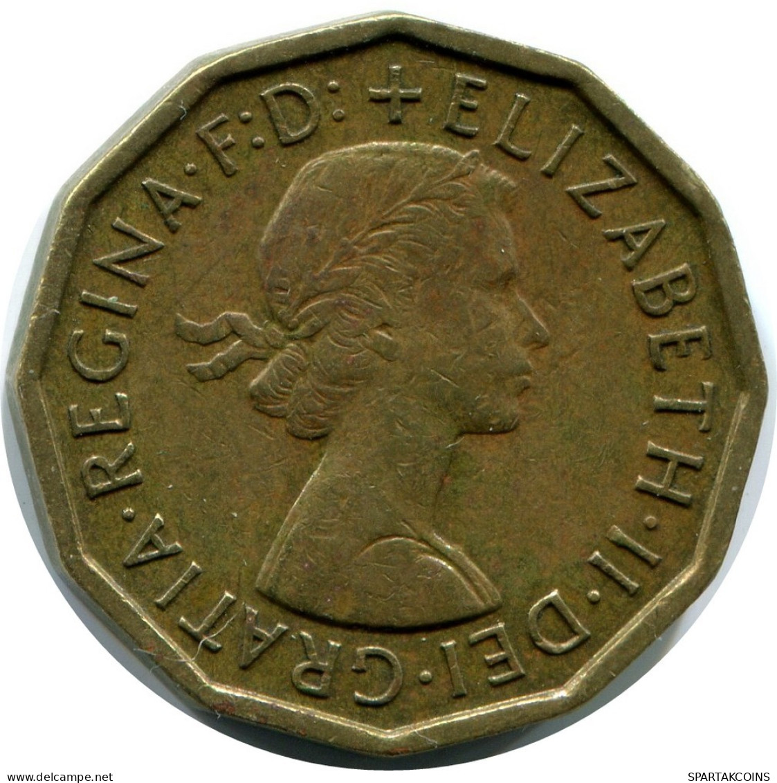 THREEPENCE 1962 UK GREAT BRITAIN Coin #AZ008.U.A - F. 3 Pence