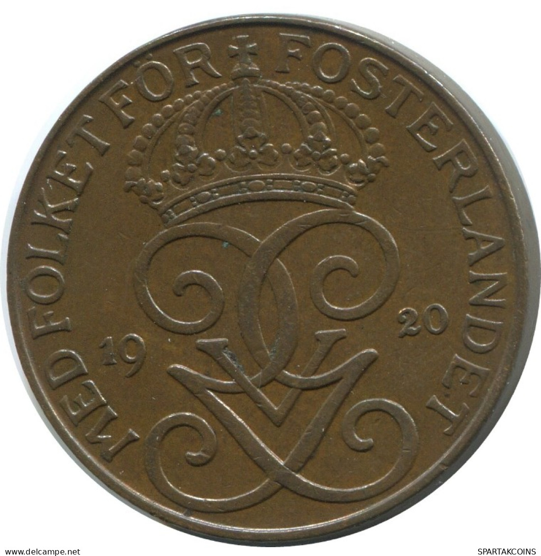 5 ORE 1920 SUECIA SWEDEN Moneda #AC464.2.E.A - Suède