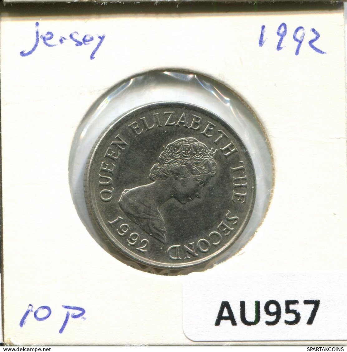 10 PENCE 1992 JERSEY Pièce #AU957.F.A - Jersey