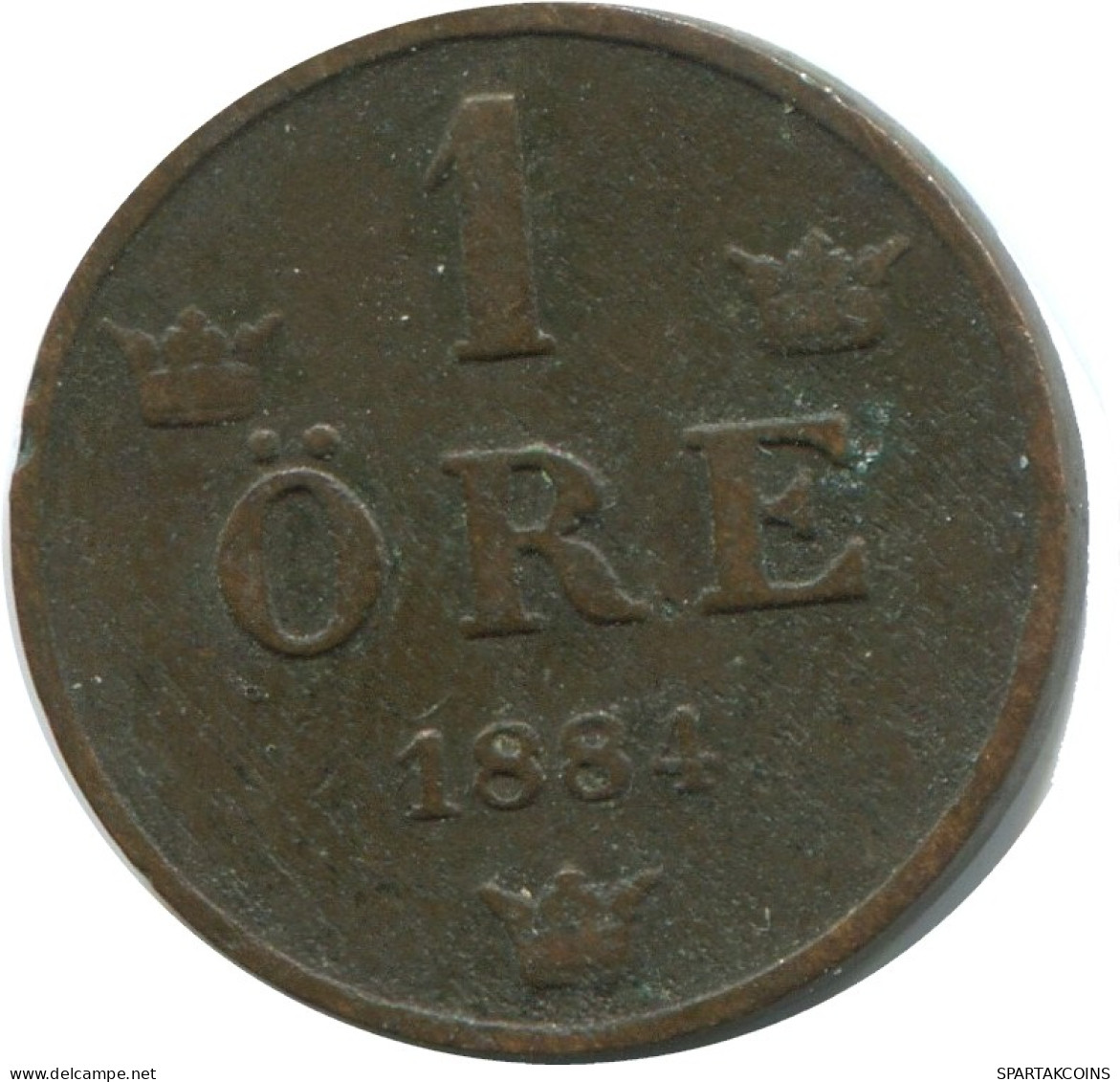 1 ORE 1884 SUECIA SWEDEN Moneda #AD410.2.E.A - Schweden