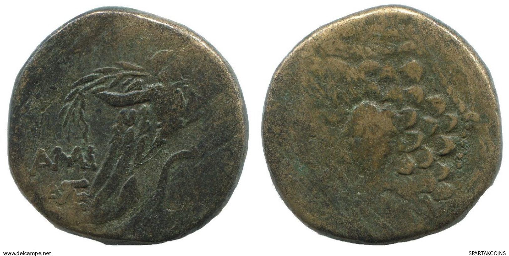 AMISOS PONTOS AEGIS WITH FACING GORGON Ancient GREEK Coin 7.9g/21mm #AA150.29.U.A - Griechische Münzen