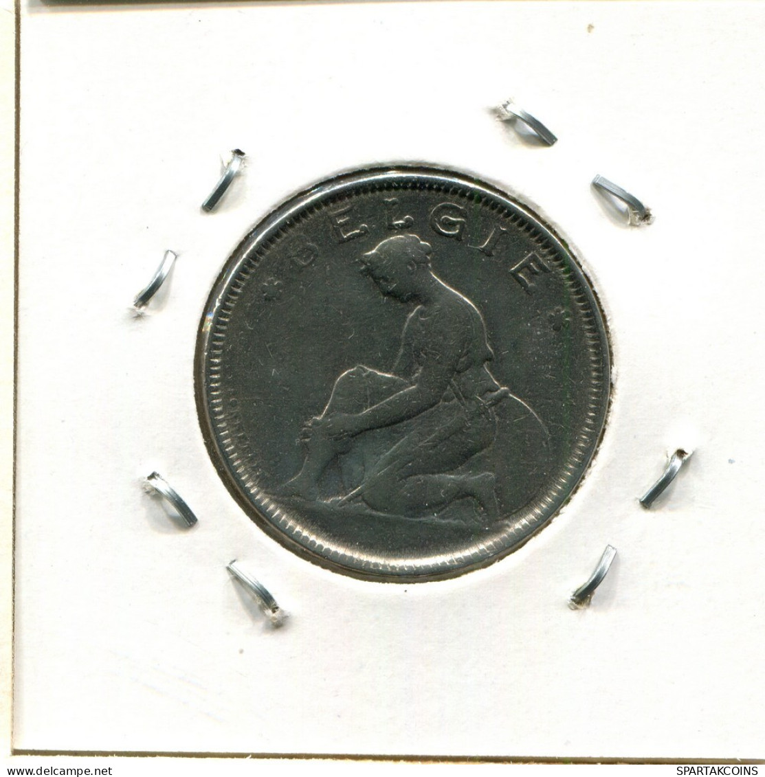 2 FRANCS 1923 DUTCH Text BÉLGICA BELGIUM Moneda #BA563.E.A - 2 Francos