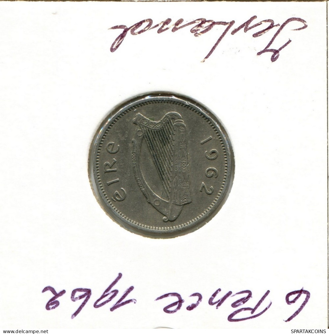 6 PENCE 1962 IRLANDA IRELAND Moneda #AY689.E.A - Ireland