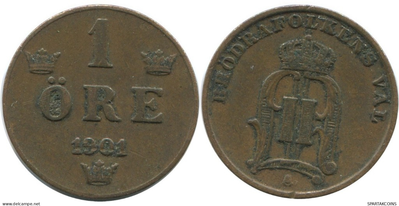 1 ORE 1901 SUECIA SWEDEN Moneda #AD360.2.E.A - Zweden
