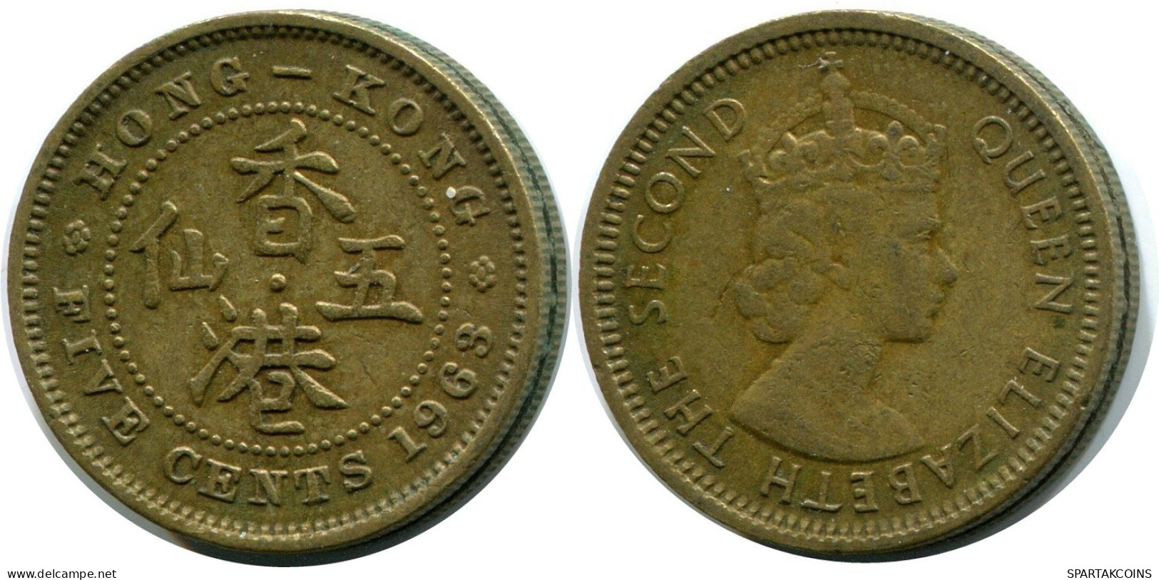 5 CENTS 1963 HONG KONG Moneda #AY589.E.A - Hong Kong