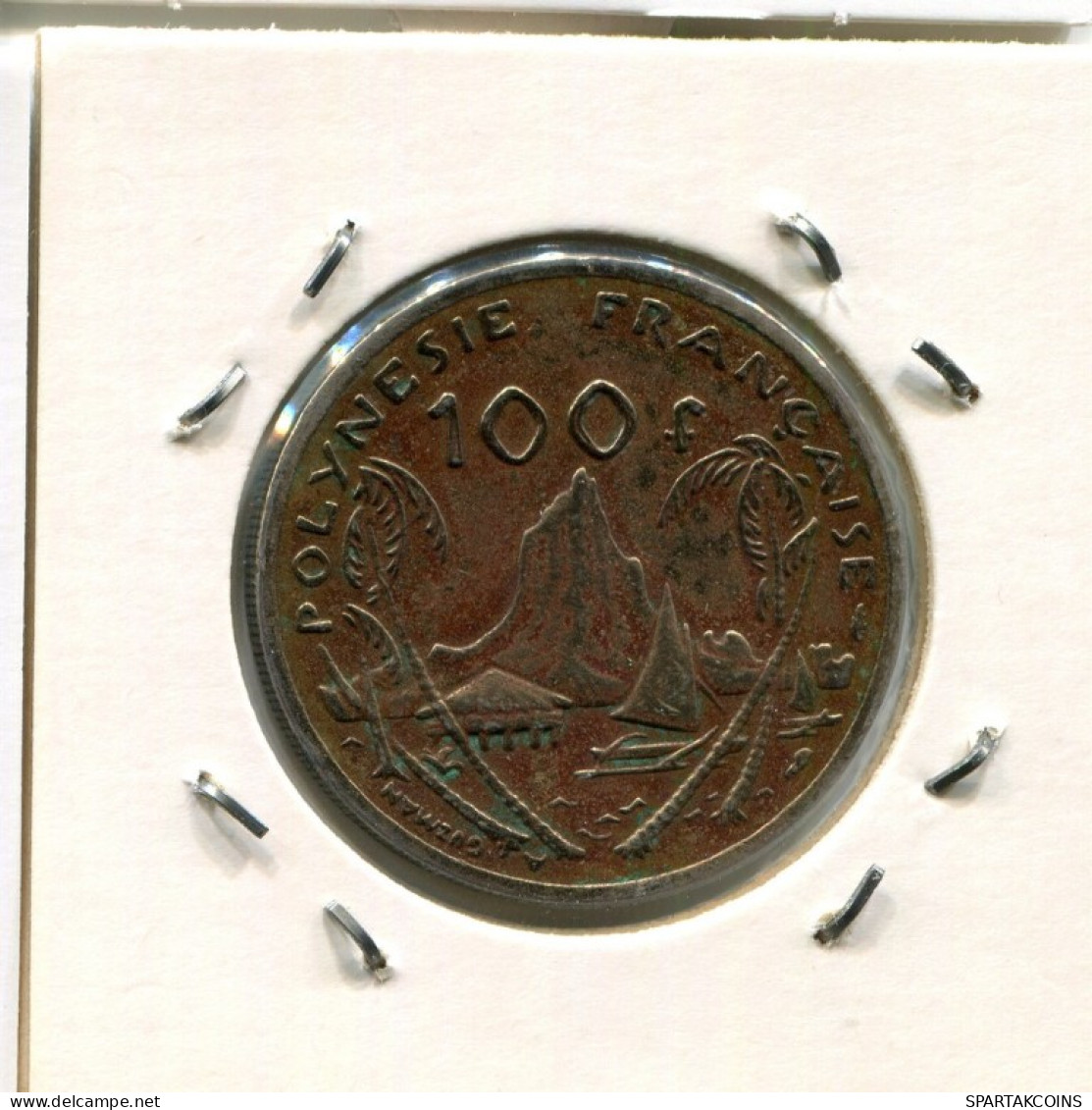 100 FRANCS 1976 Französisch POLYNESIA Koloniale Münze #AM515.D.A - French Polynesia
