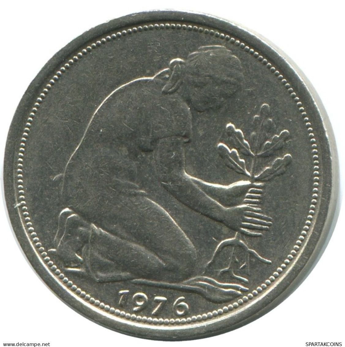 50 PFENNIG 1976 D BRD ALEMANIA Moneda GERMANY #AG340.3.E.A - 50 Pfennig