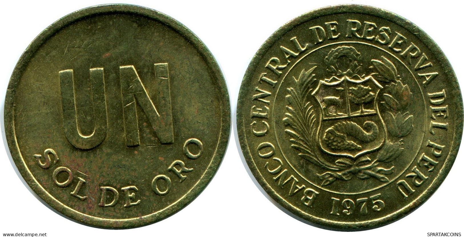 1 SOL 1975 PERUANO PERU Moneda #AZ077.E.A - Pérou
