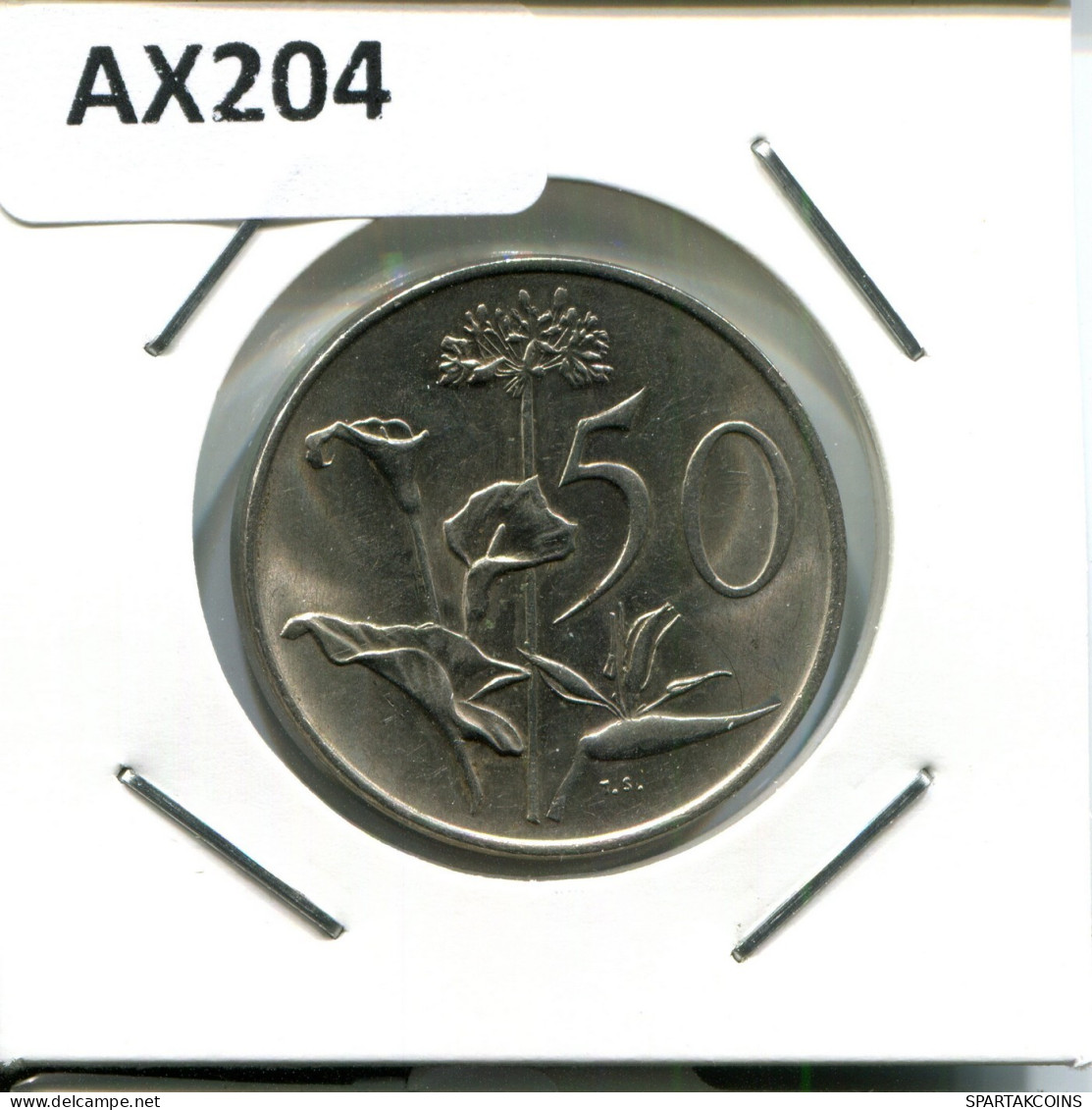 50 CENTS 1988 SUDAFRICA SOUTH AFRICA Moneda #AX204.E.A - Sudáfrica