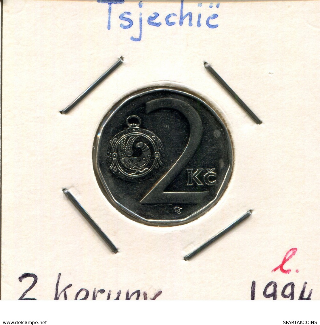 2 KORUN 1994 TSCHECHIEN CZECH REPUBLIC Münze #AP751.2.D.A - Czech Republic